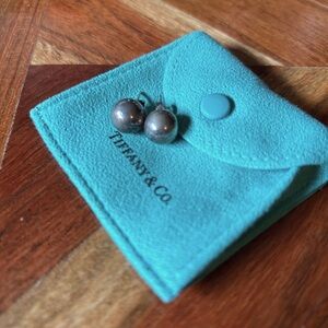 Tiffany Silver Ball Earrings